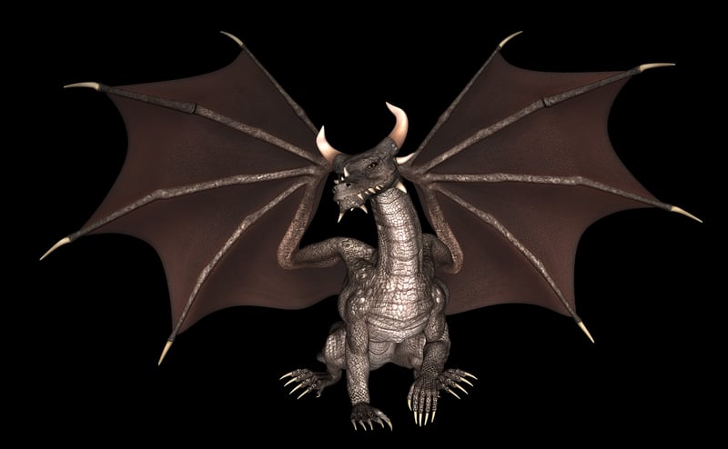Dragon in flight