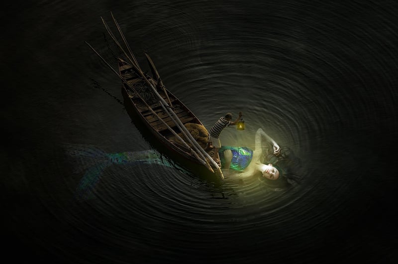 Mermaid in the ocean